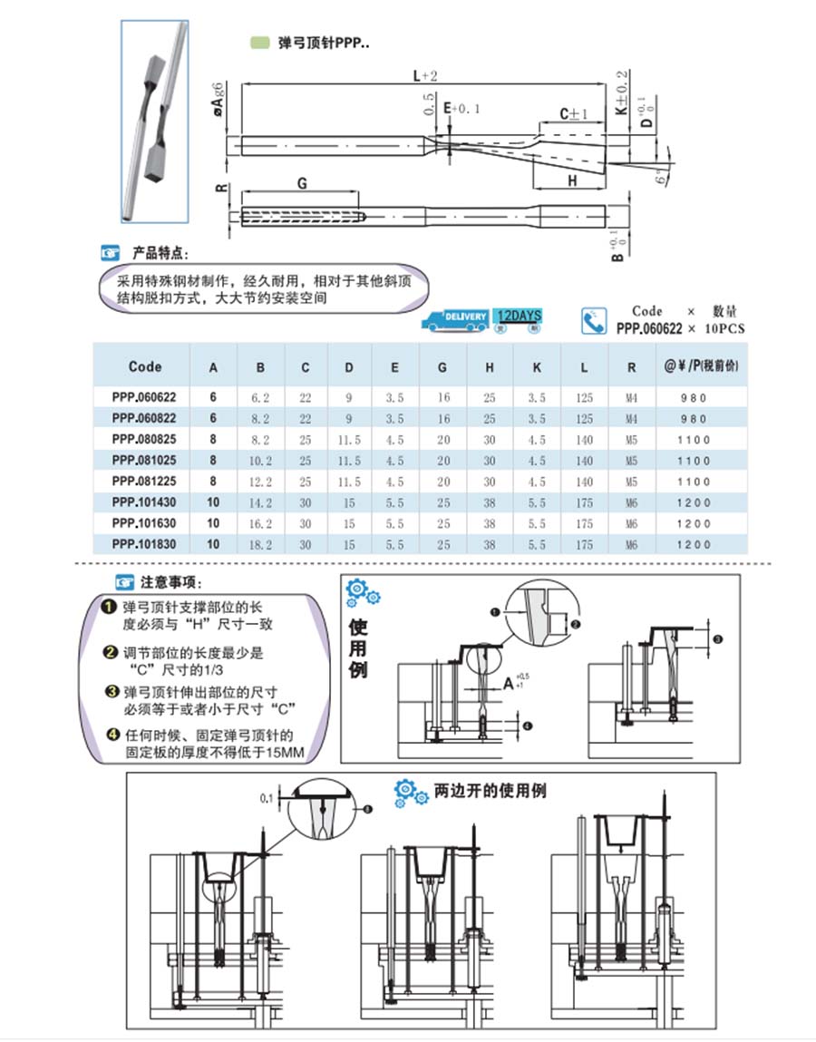 PPW彈弓頂針